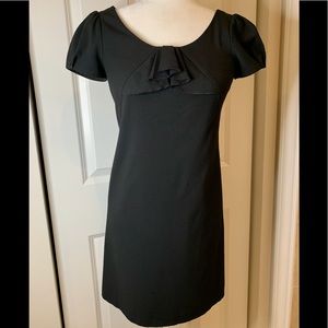 Ann Taylor Loft Black Sheath Midi Dress